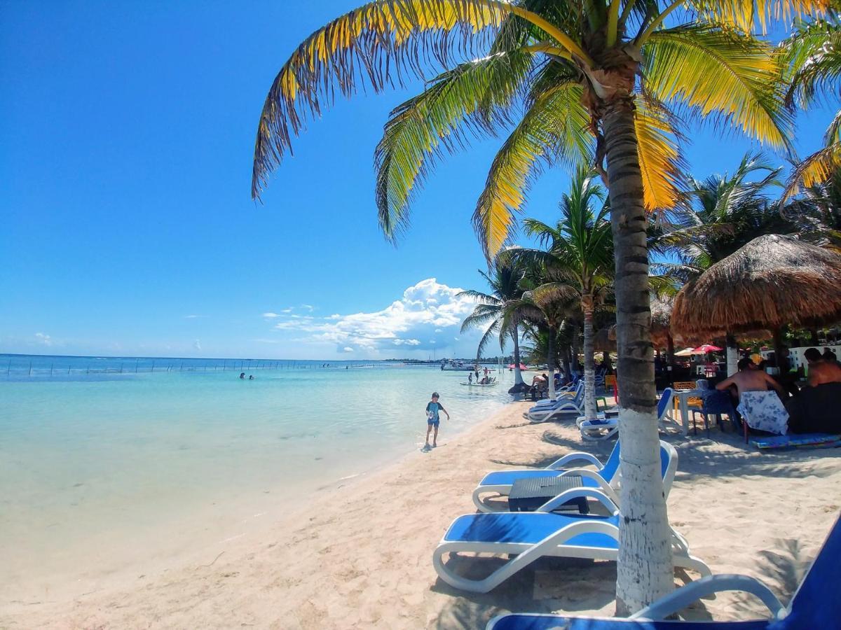El Fuerte Beach Apartments Mahahual Eksteriør bilde