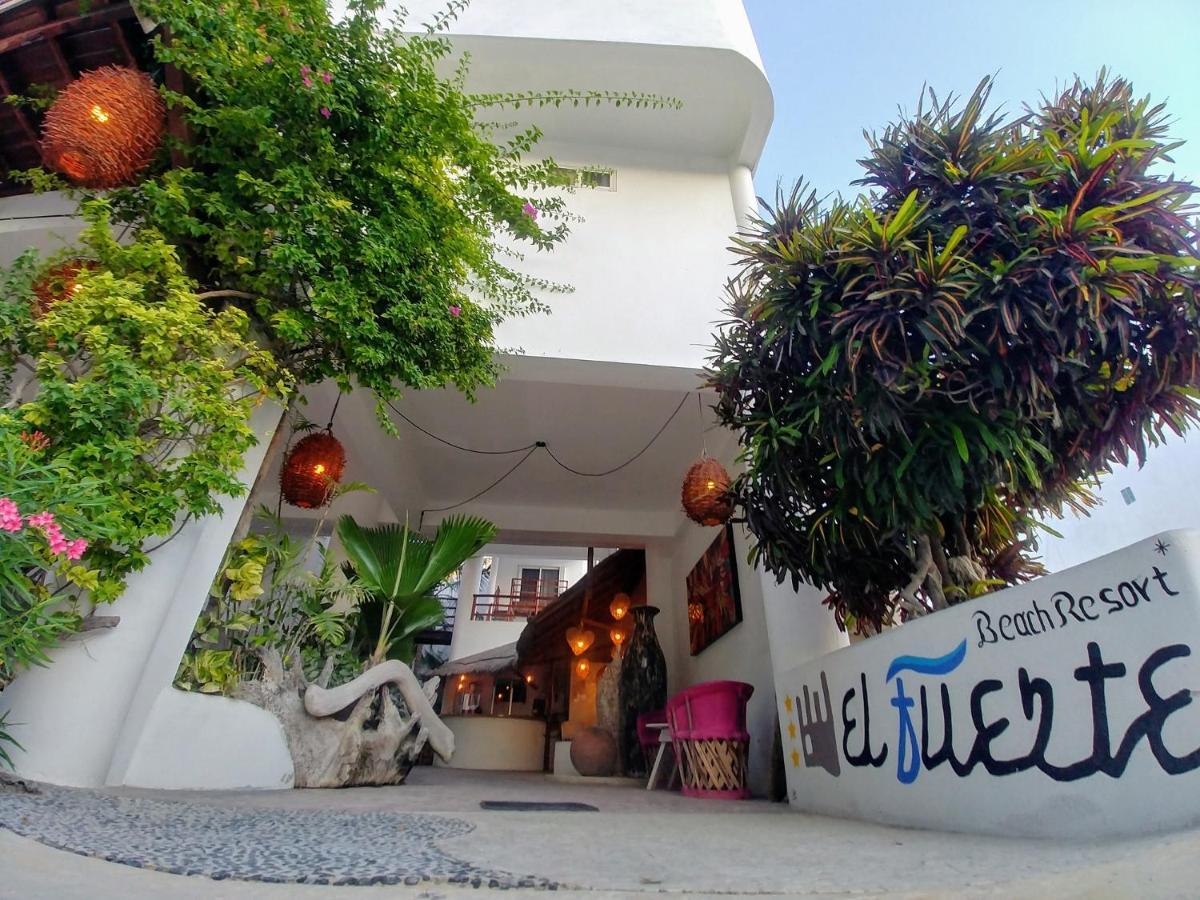 El Fuerte Beach Apartments Mahahual Eksteriør bilde