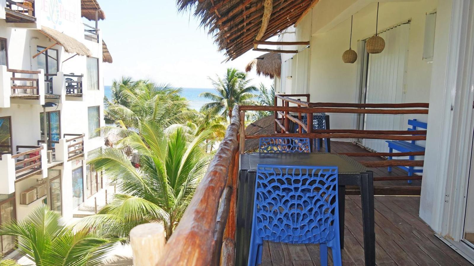 El Fuerte Beach Apartments Mahahual Rom bilde